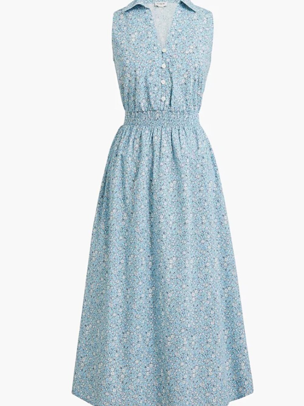 J. Crew Printed Collared Midi Dress - Size M